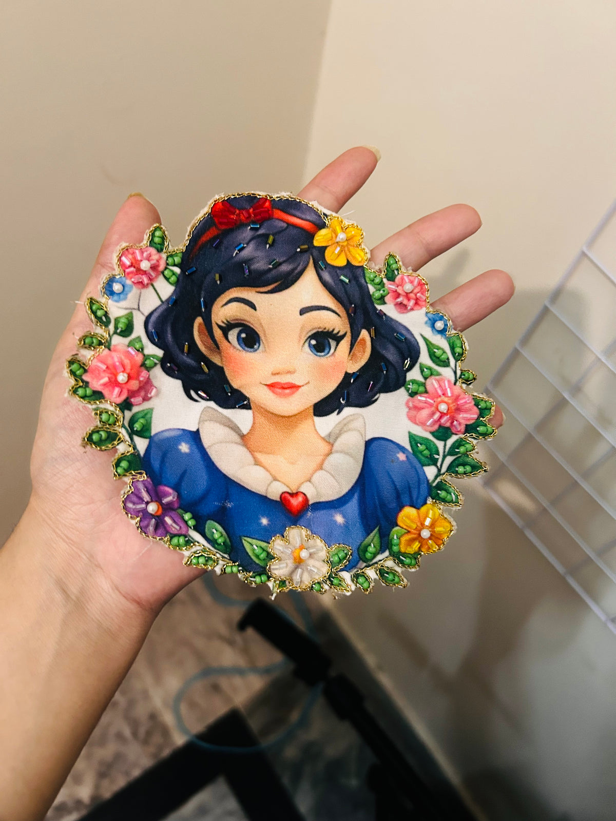 Embellished Snow White Patch