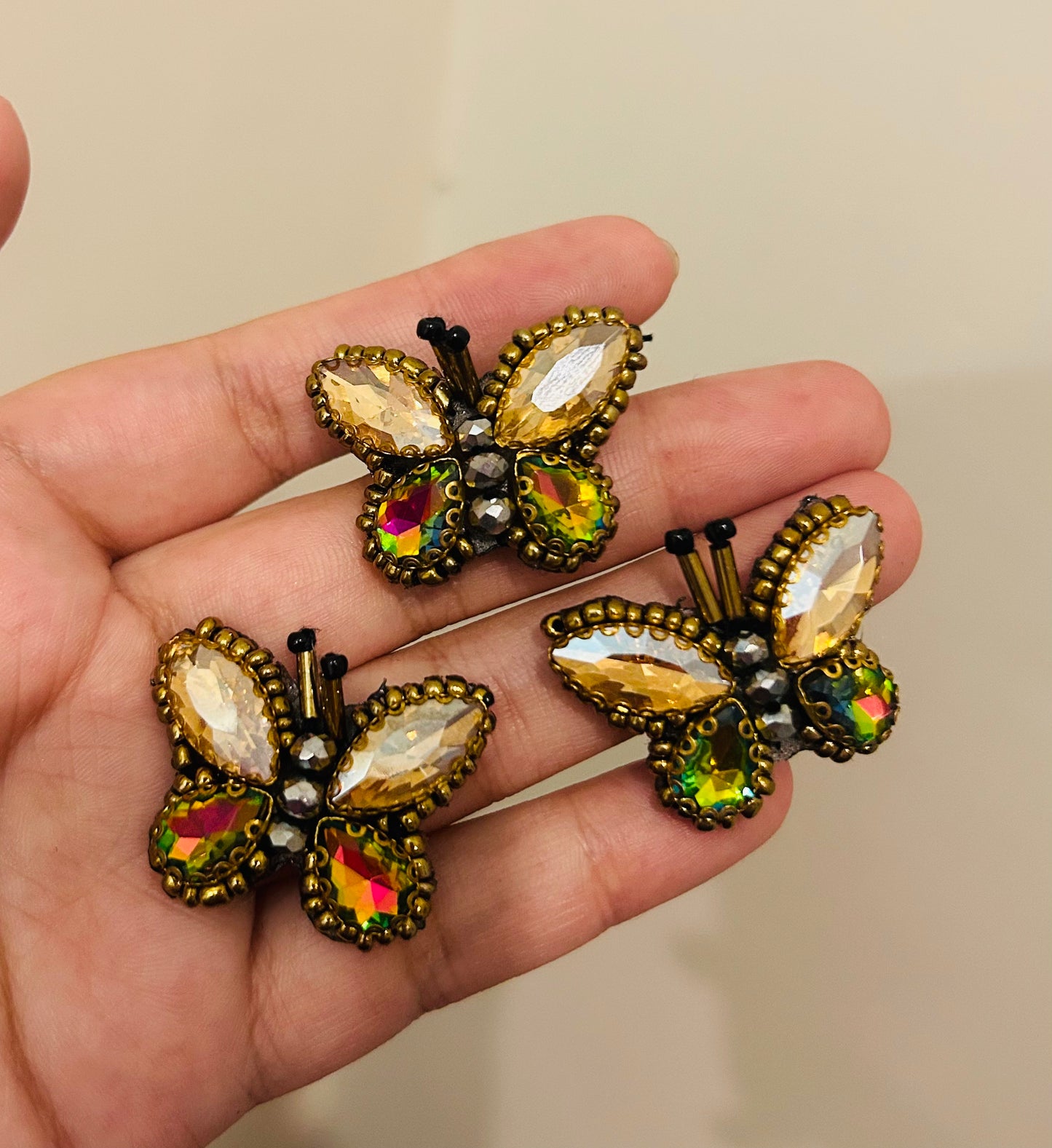 Embellished Butterfly Patch (Pack of 3)