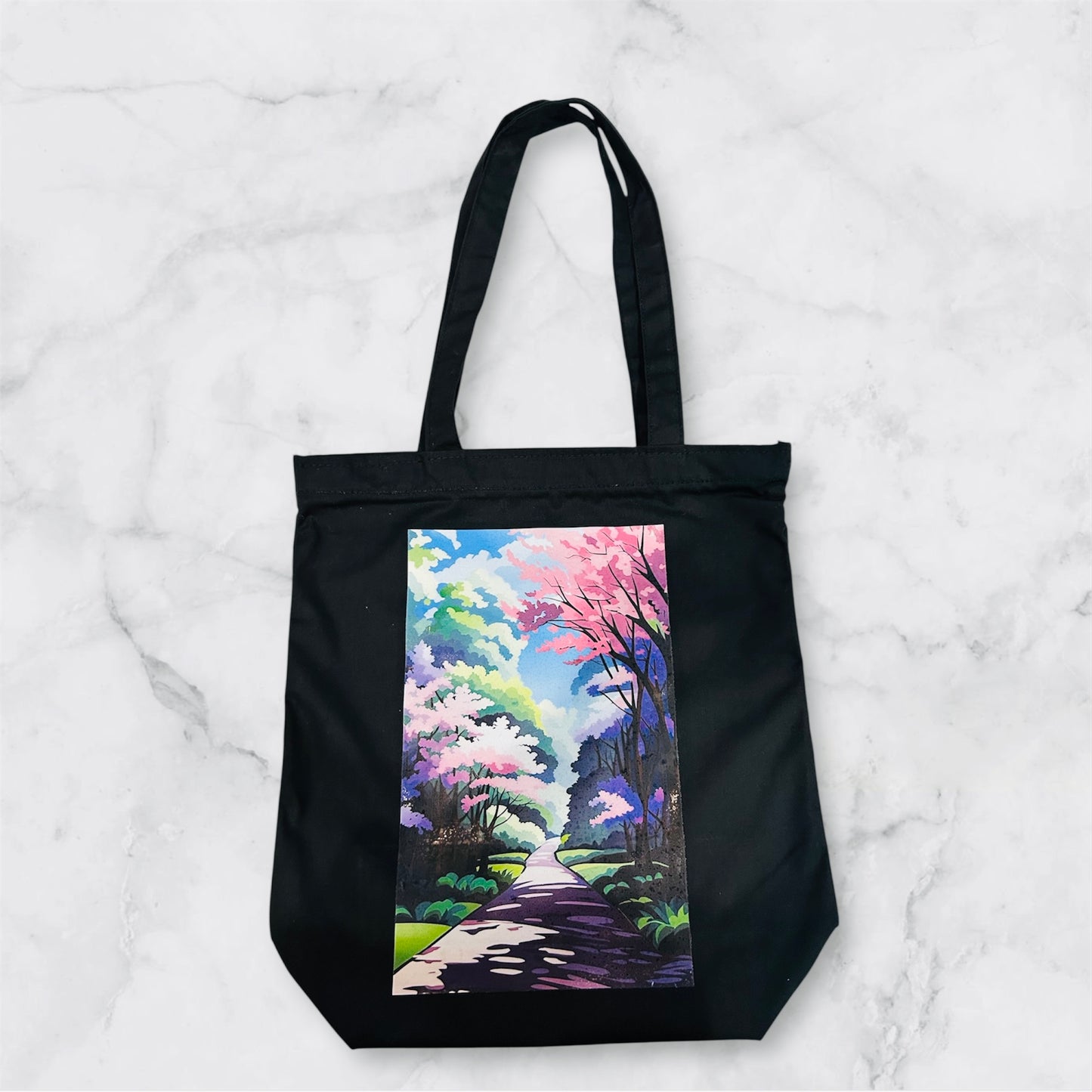 Zipper Cotton Tote Bag