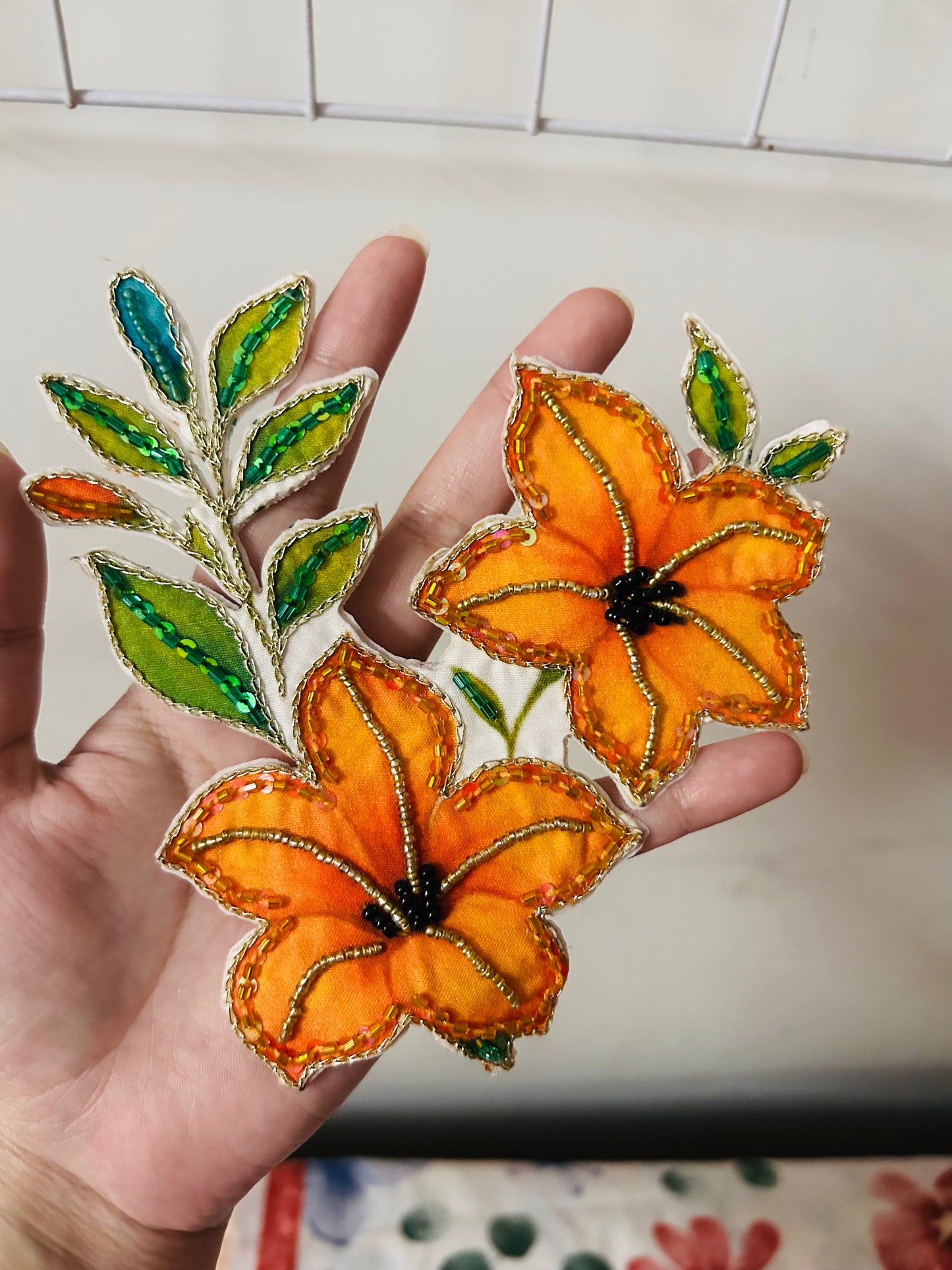 Embellished Flower Bunch (Pack of 2)