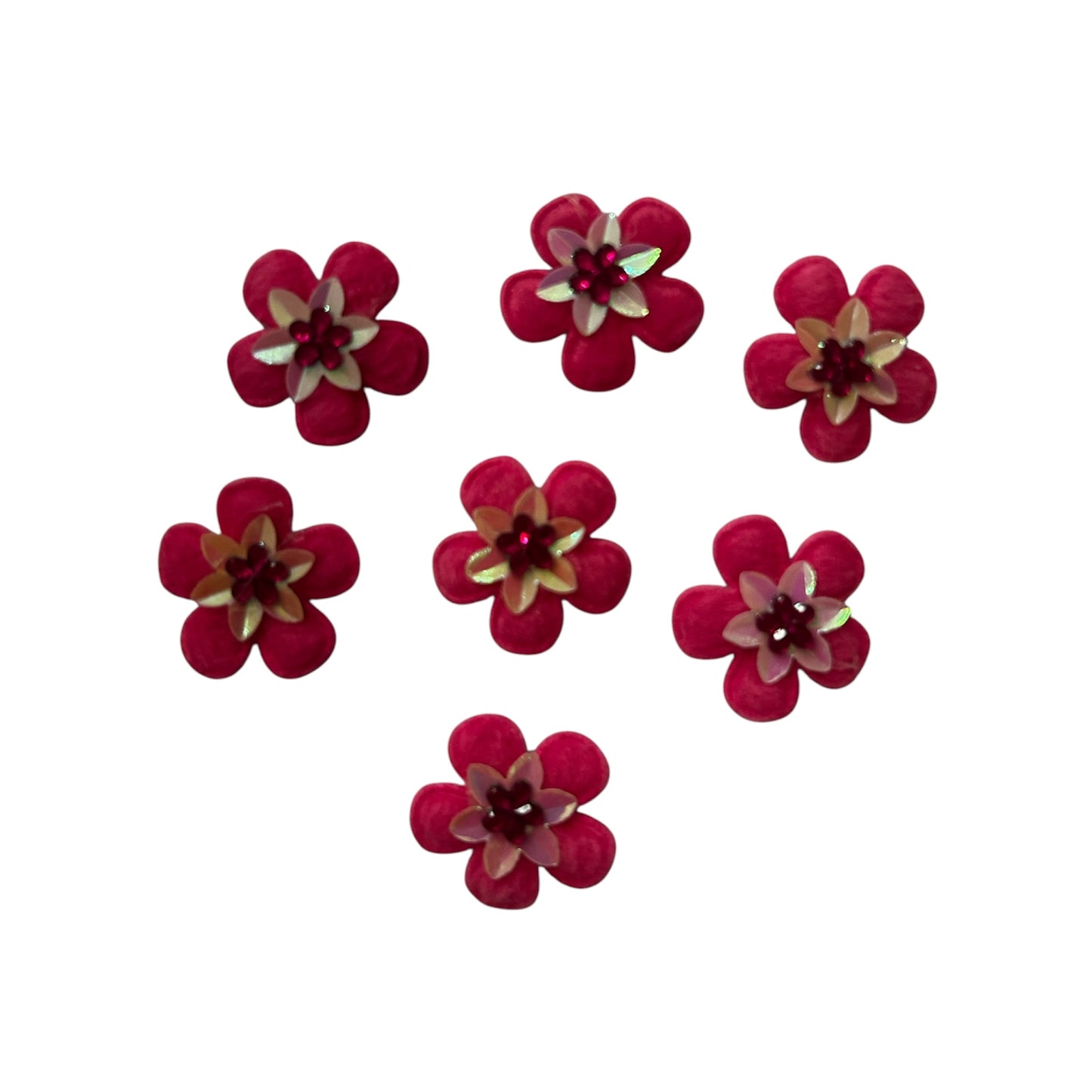 Shocking Pink Flowers (Pack of 10)