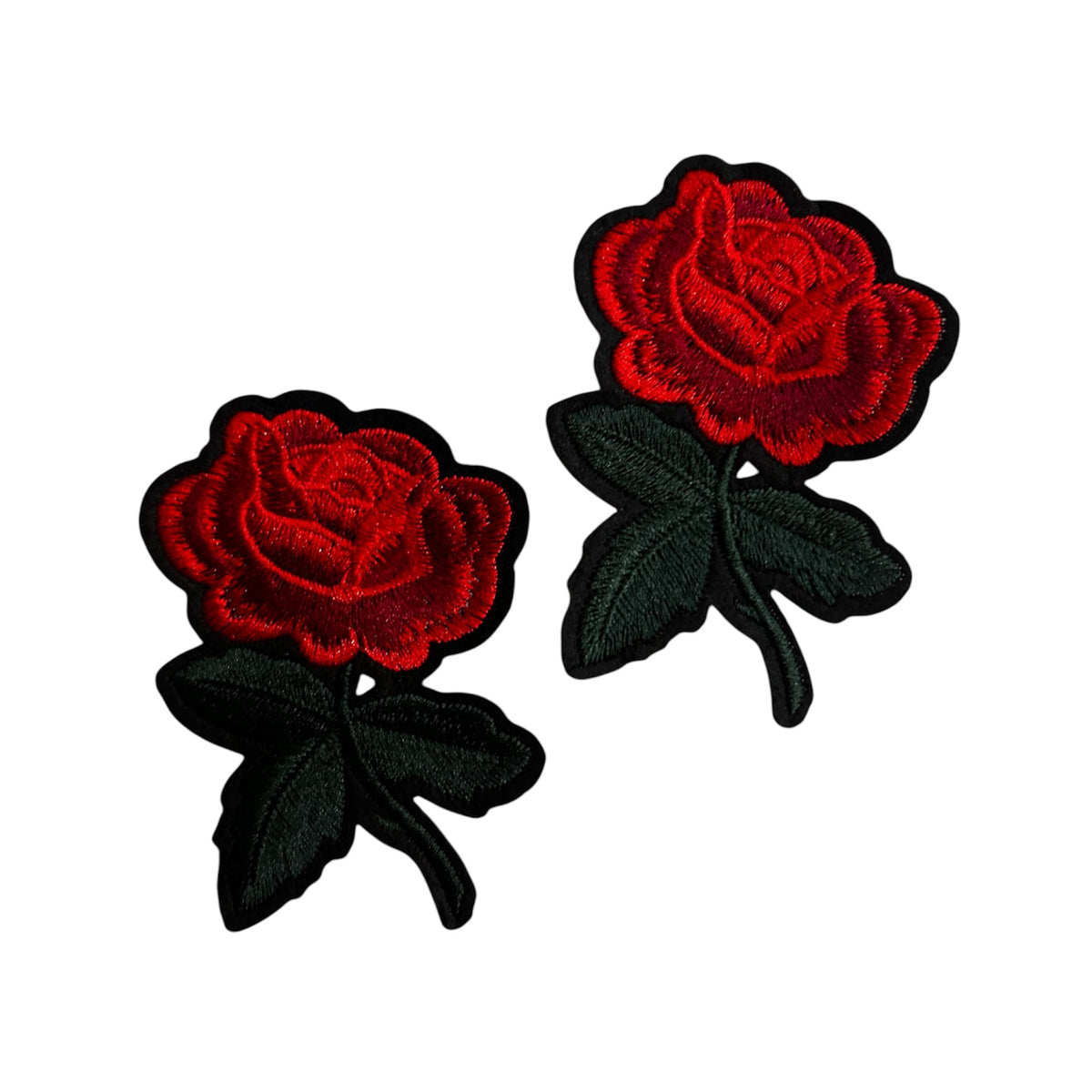 Embroided Rose Patch (Pack of 2)