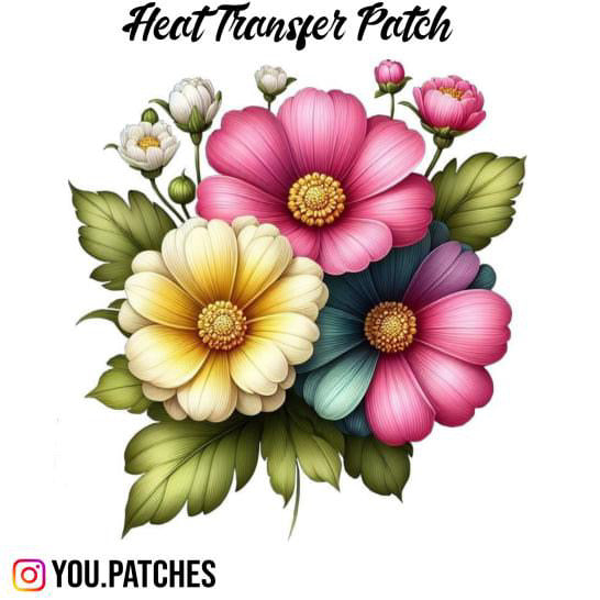 Heat transfer Flower Bail Patch