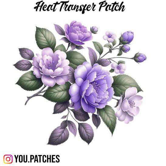 Heat Transfer Flower Bail Patch