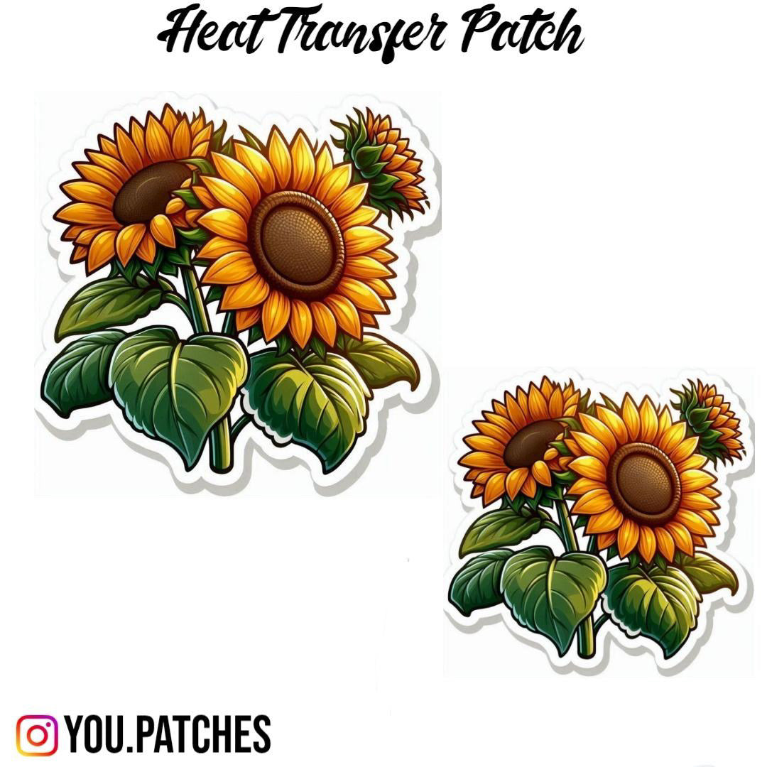 Heat Transfer Sunflower Patch (Pack of 2)