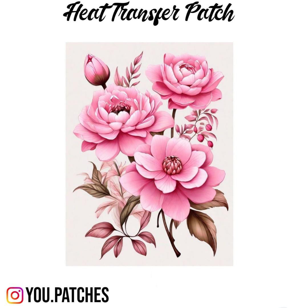 Heat Transfer Flower Bail Patch