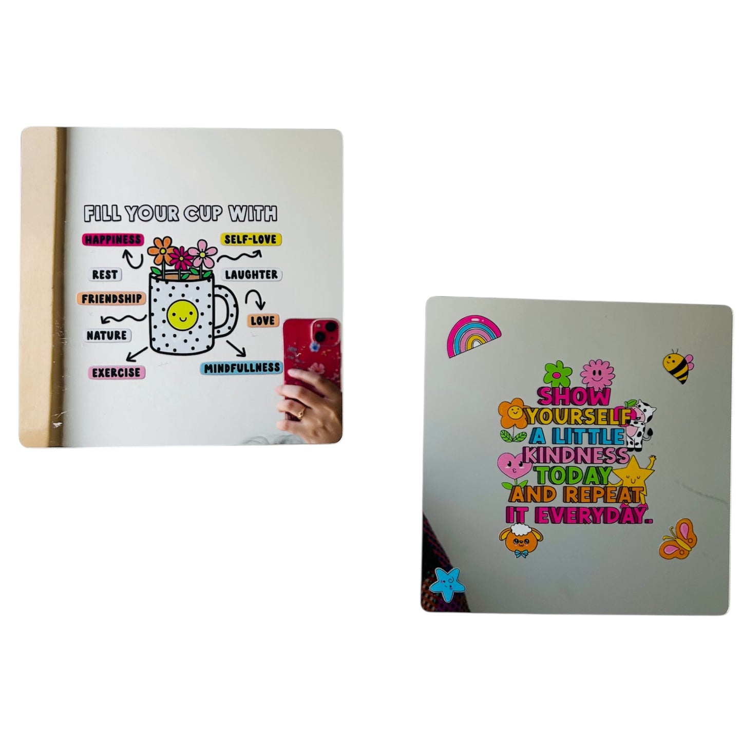 Wall Decor Mirror (Pack of 2)