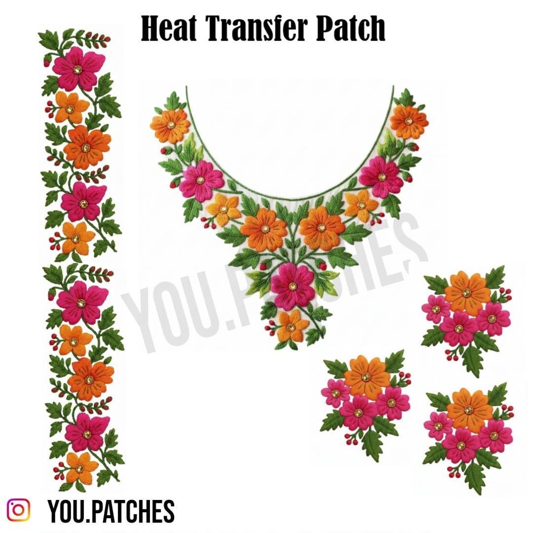 Heat Transfer Neckline Patch