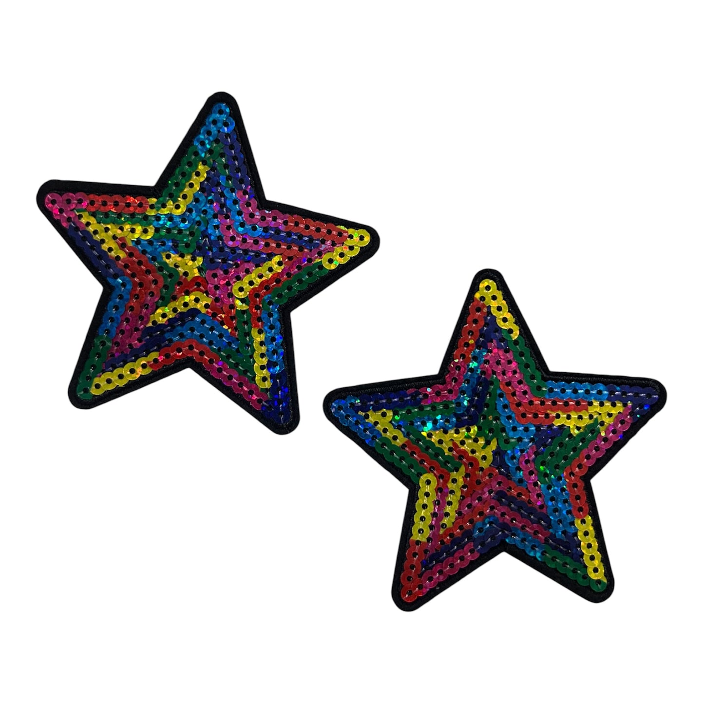 Iron On Sequenced Stars (Pack of 2)