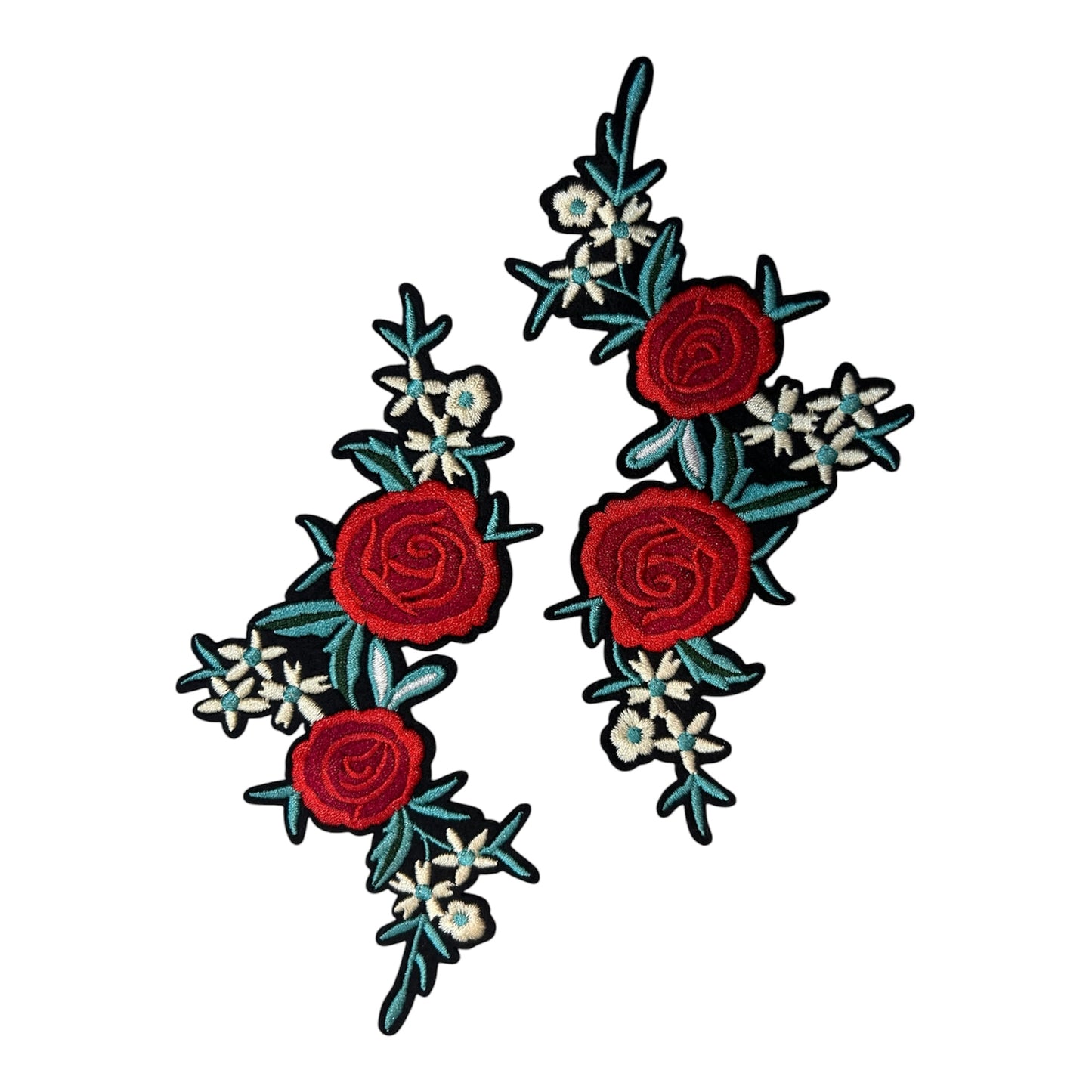 Embroided Flower Bail Patch (Pack of 2)