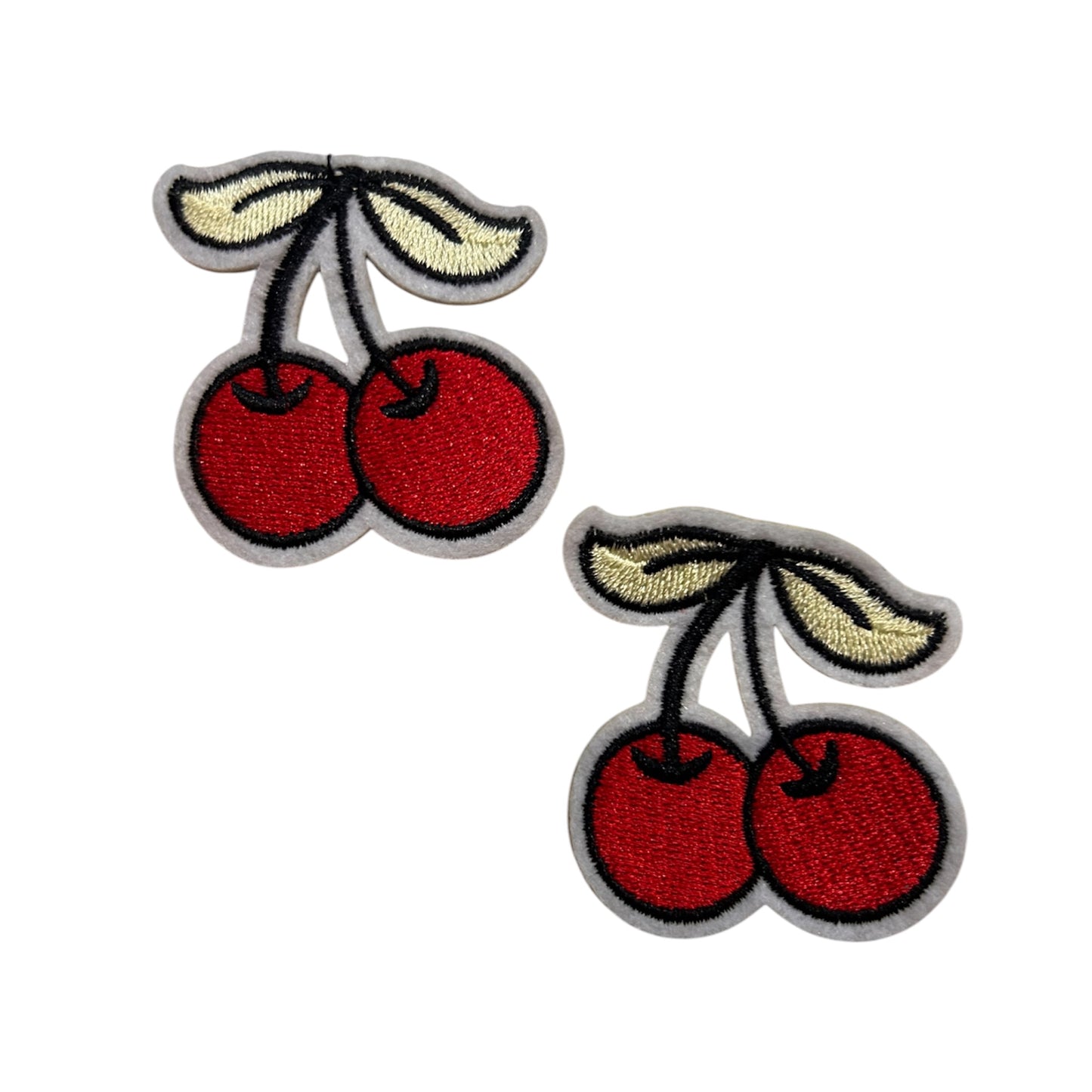 Embroided Iron On Cherry (Pack of 2)