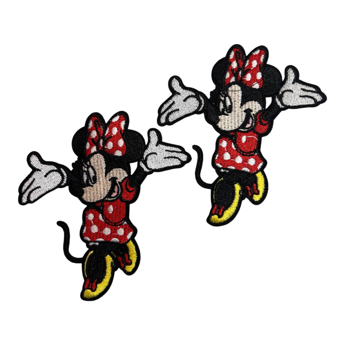 Embroided Iron on Minnie Patch (Pack of 2)
