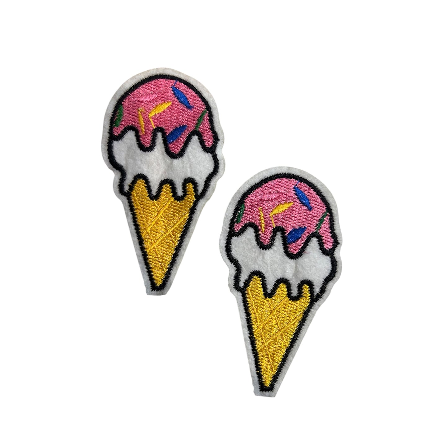 Embroided Ice Cream Patch (Pack of 2)