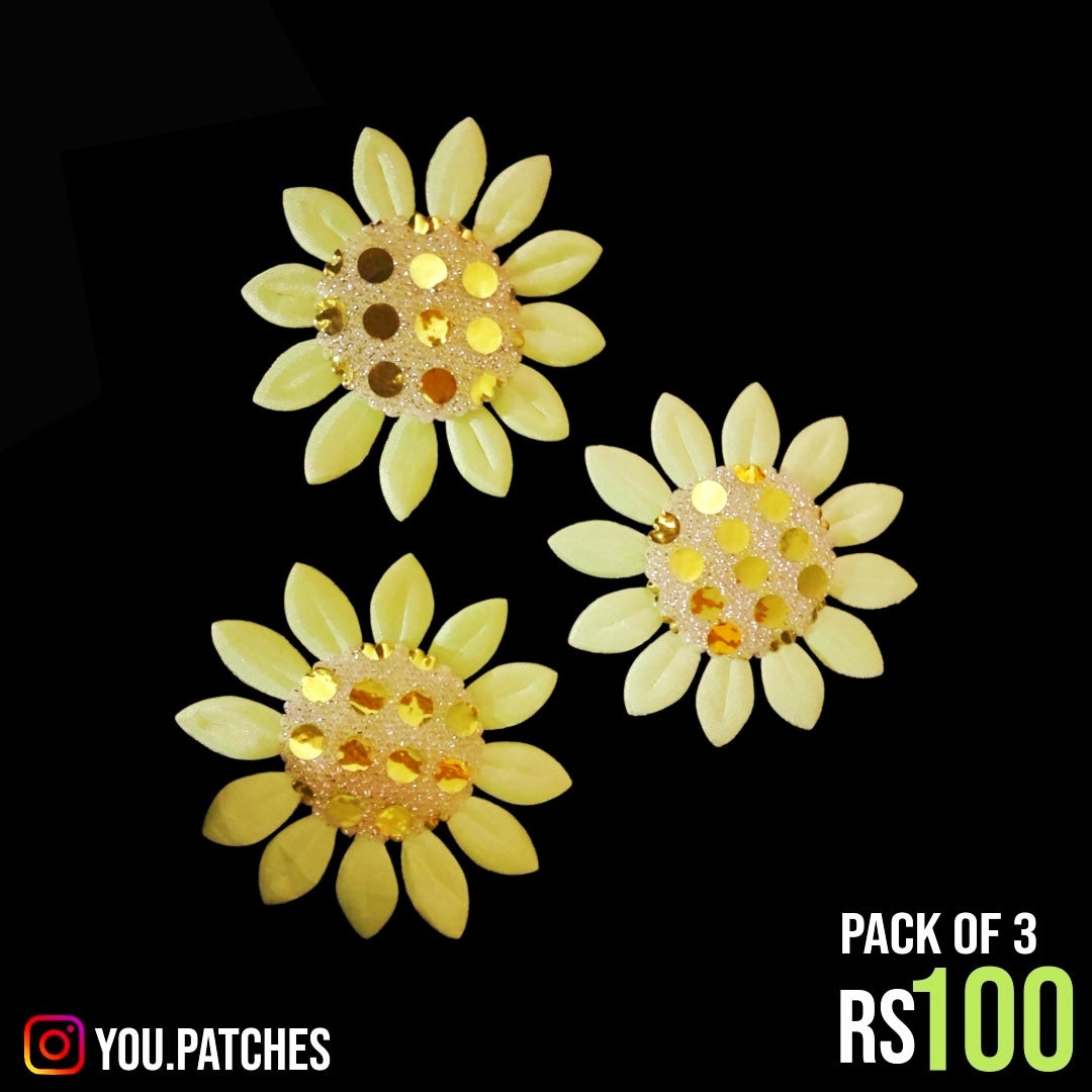 Flowers Patch (Pack of 3)