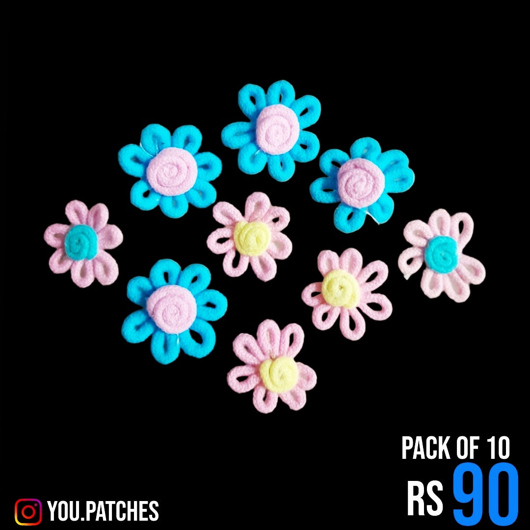 Flowers Patch (Pack of 10)