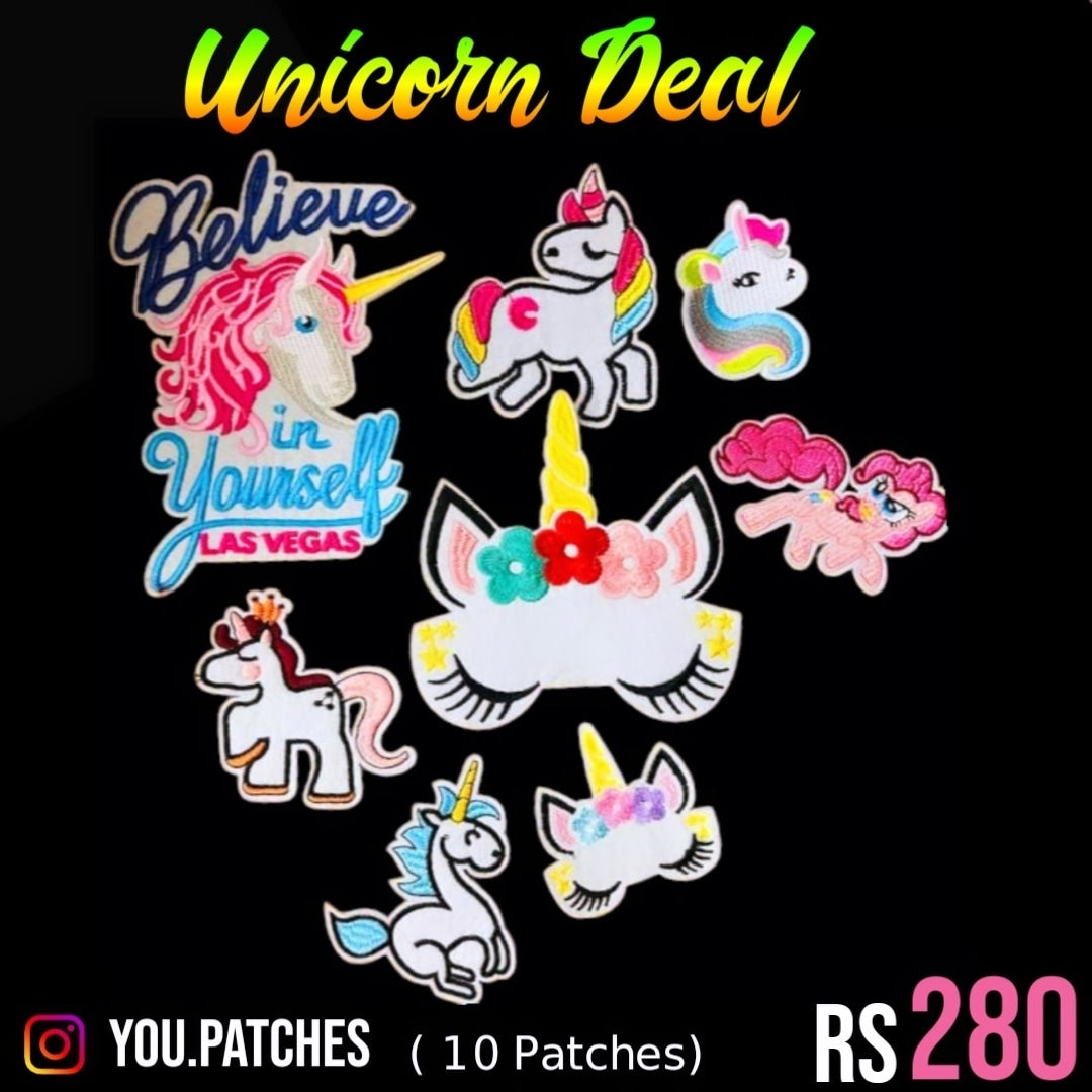Stick On Unicorn Deal (10 Patches)