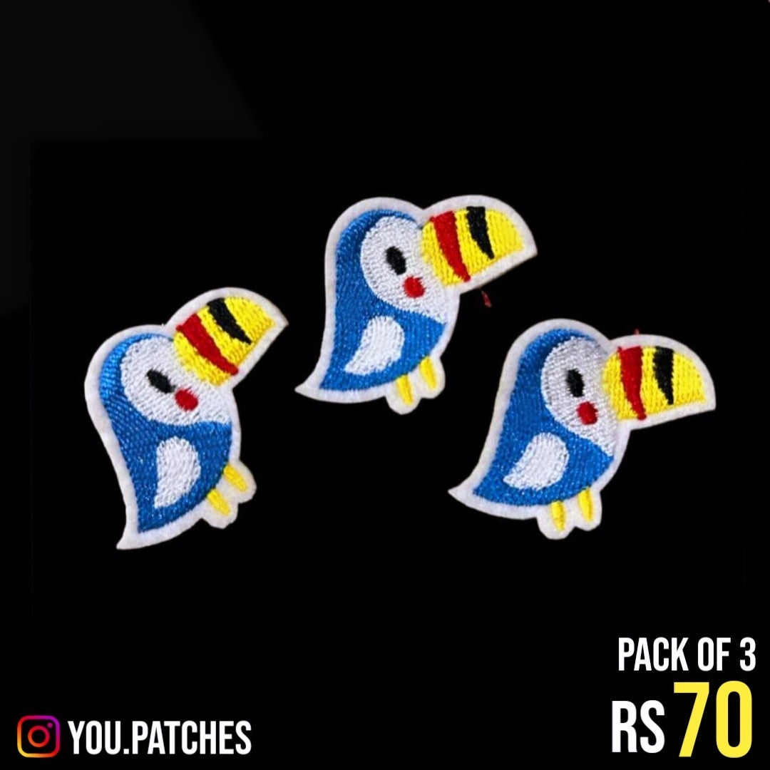 Embroided Penguin Patch (Pack of 3)