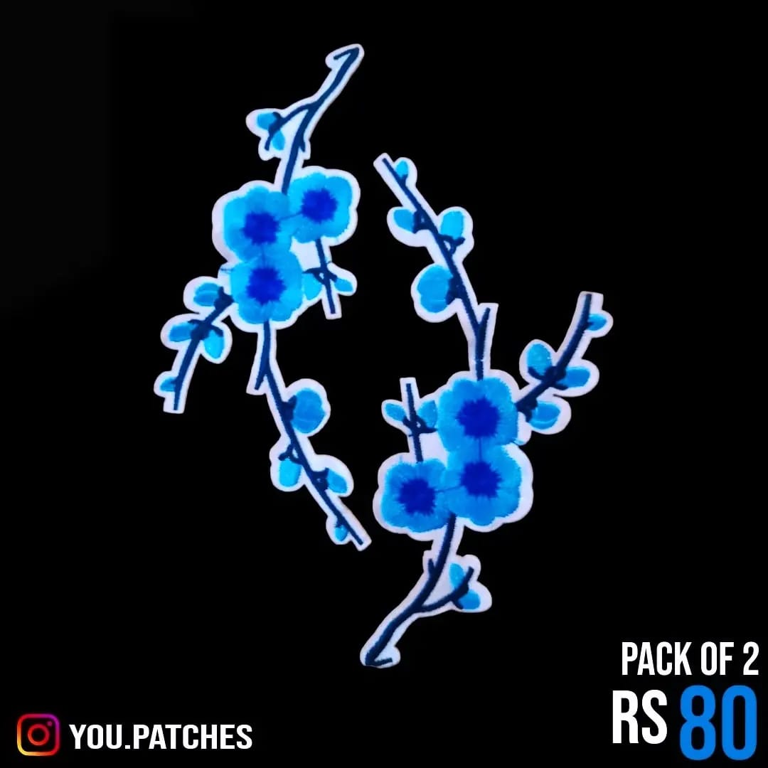 Stick On Flower Bail Patch (Pack of 2)