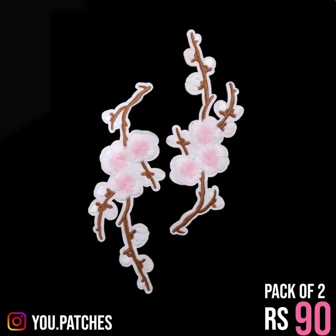 Stick On Flower Bail Patch (Pack of 2)