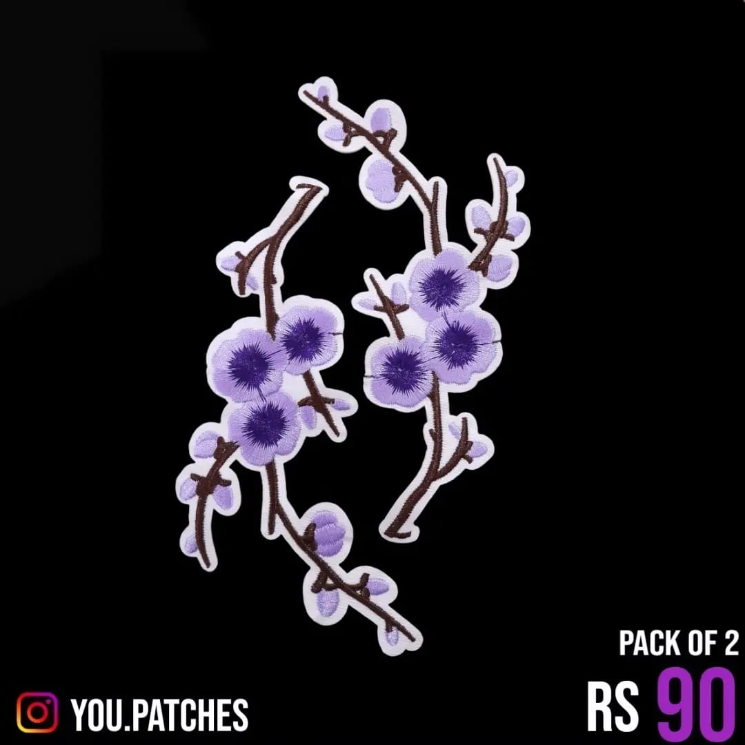 Stick on Flower Bail Patch (Pack of 2)