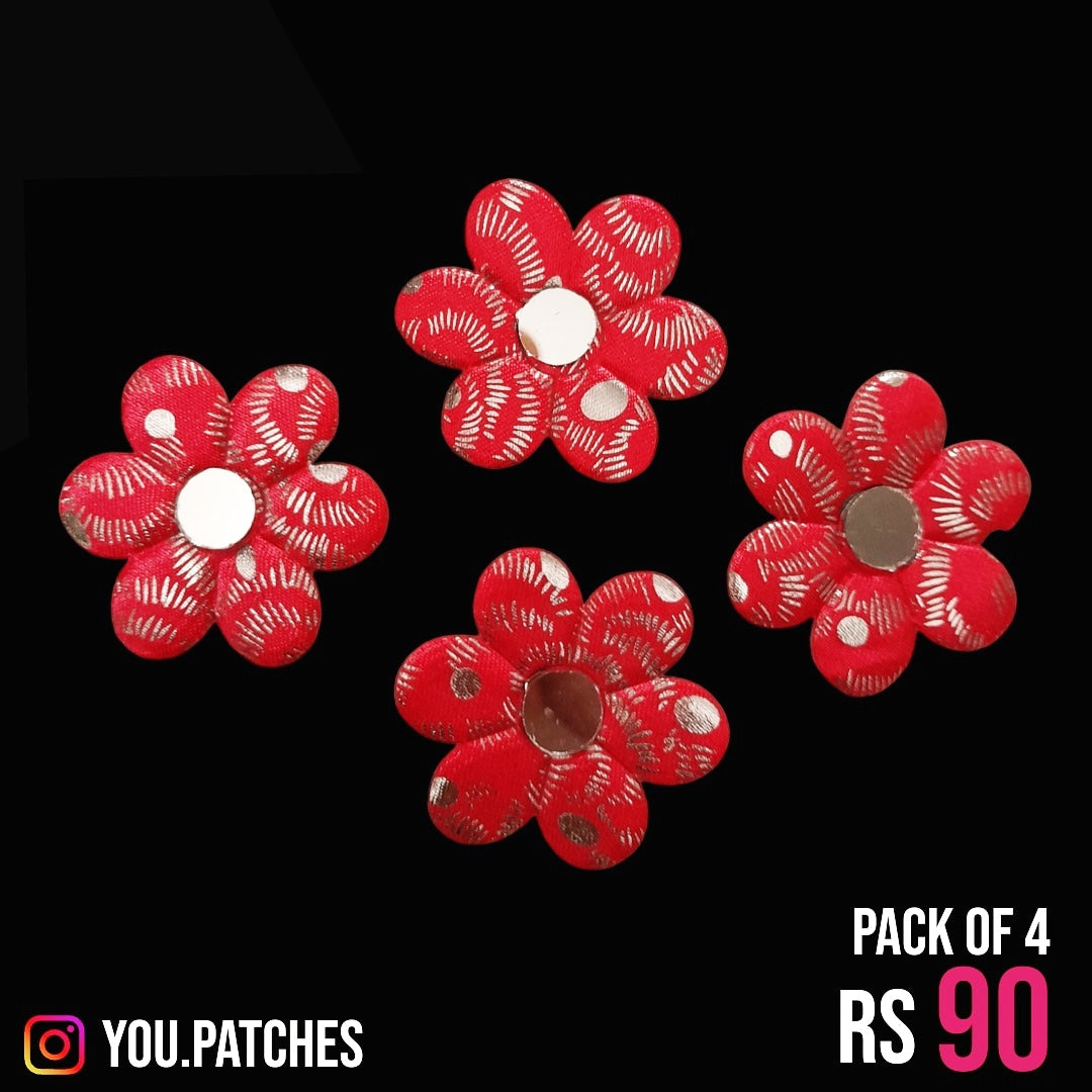 Flowers Patches (Pack of 4)