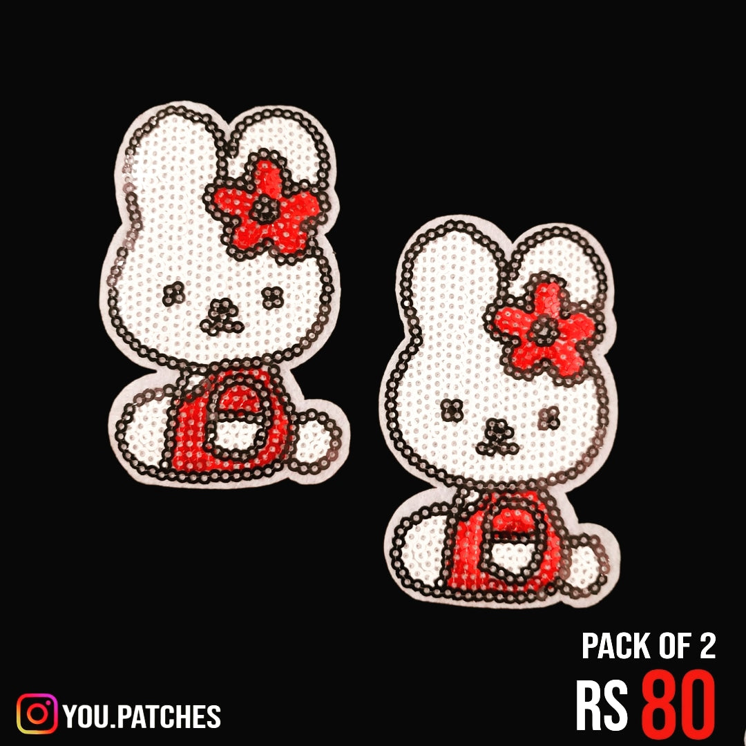 Stick On Sequenced Kitty Patch (Pack of 2)