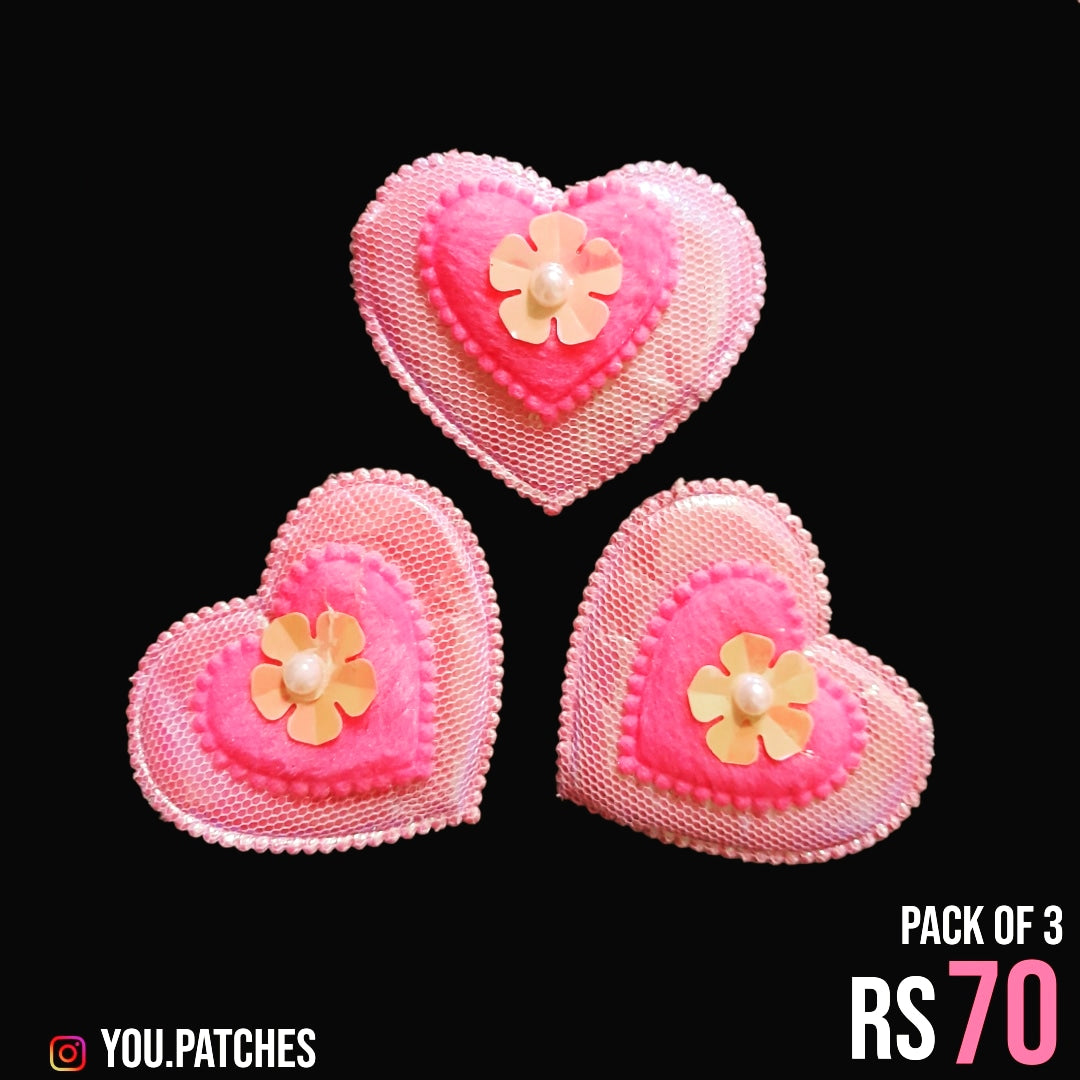 Foamic Hearts Patch (Pack of 3)
