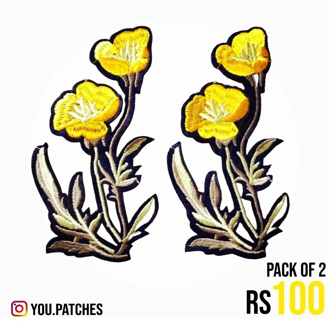 Stick On Flower Bail Patch (Pack of 2)