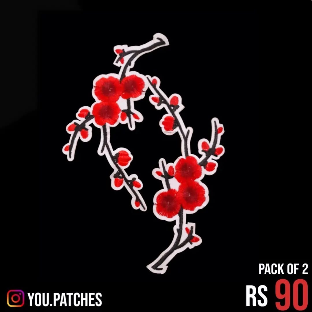 Stick on Flower Bail Patch (Pack of 2)