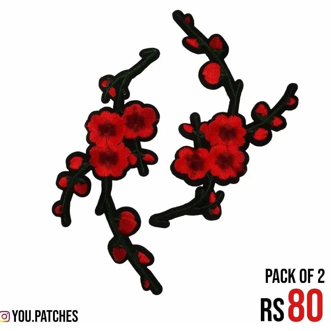 Stick On Flower Bail Patch (Pack of 2)