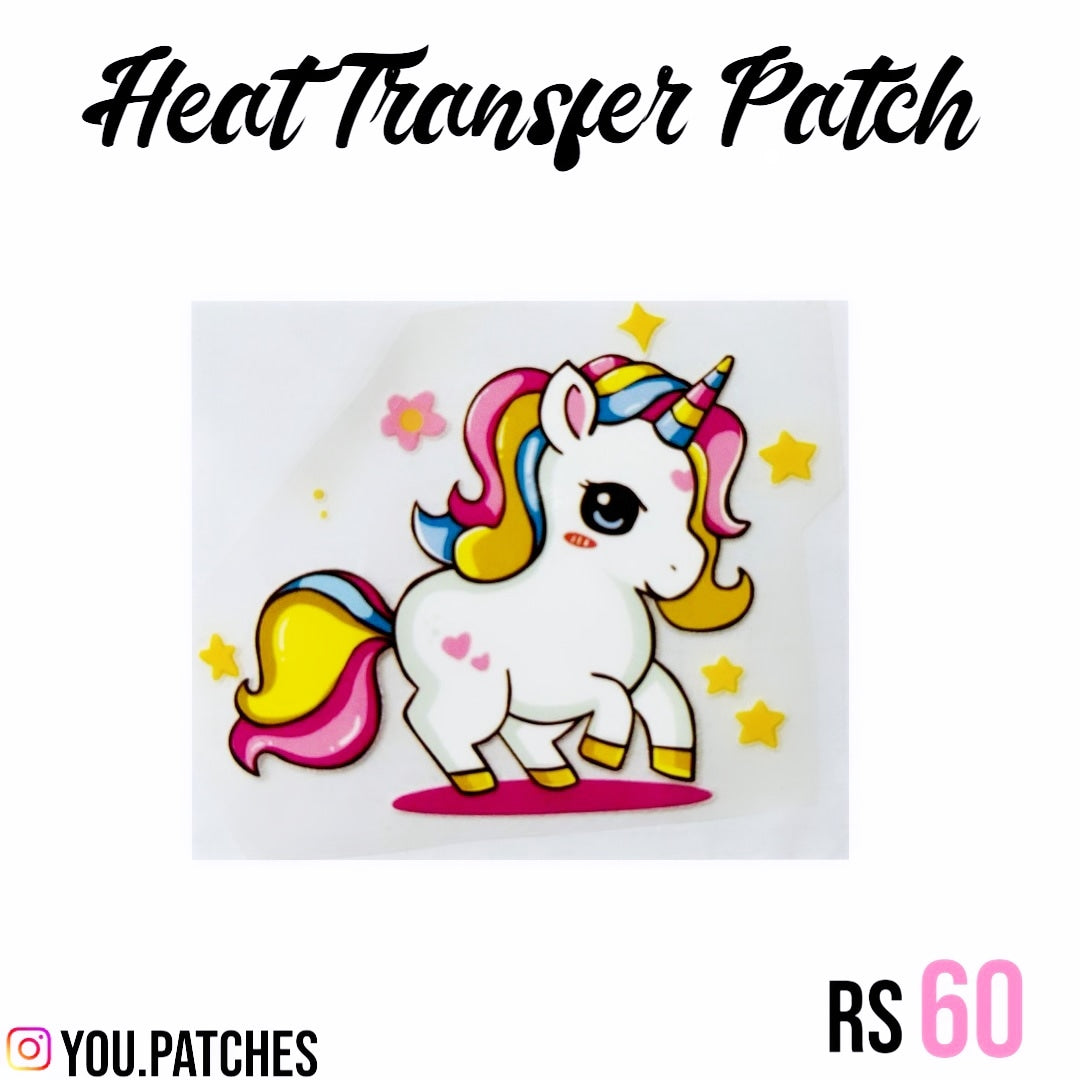 Heat Transfer Unicorn Patch