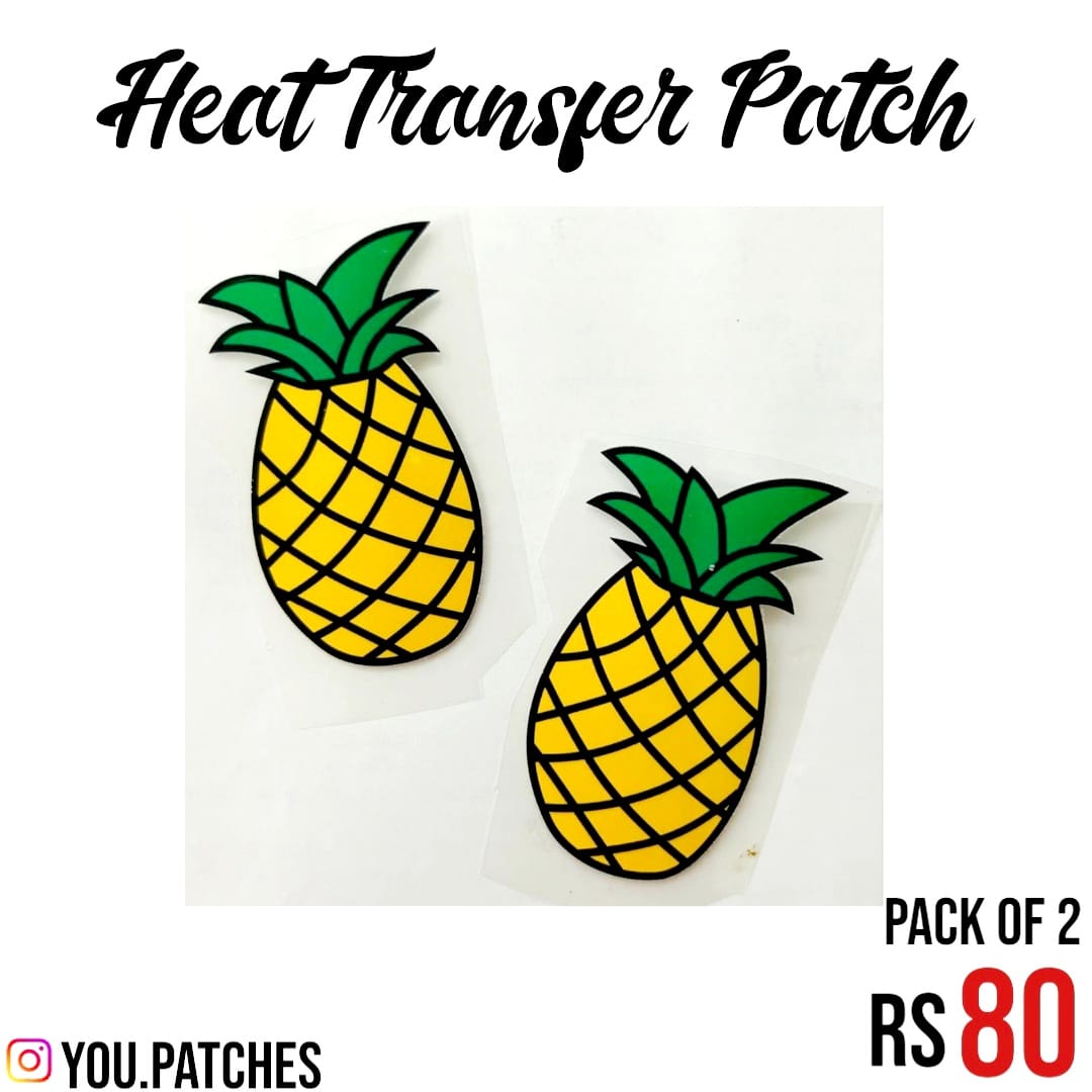 Heat Transfer Pineapple Patch (Pack of 2)