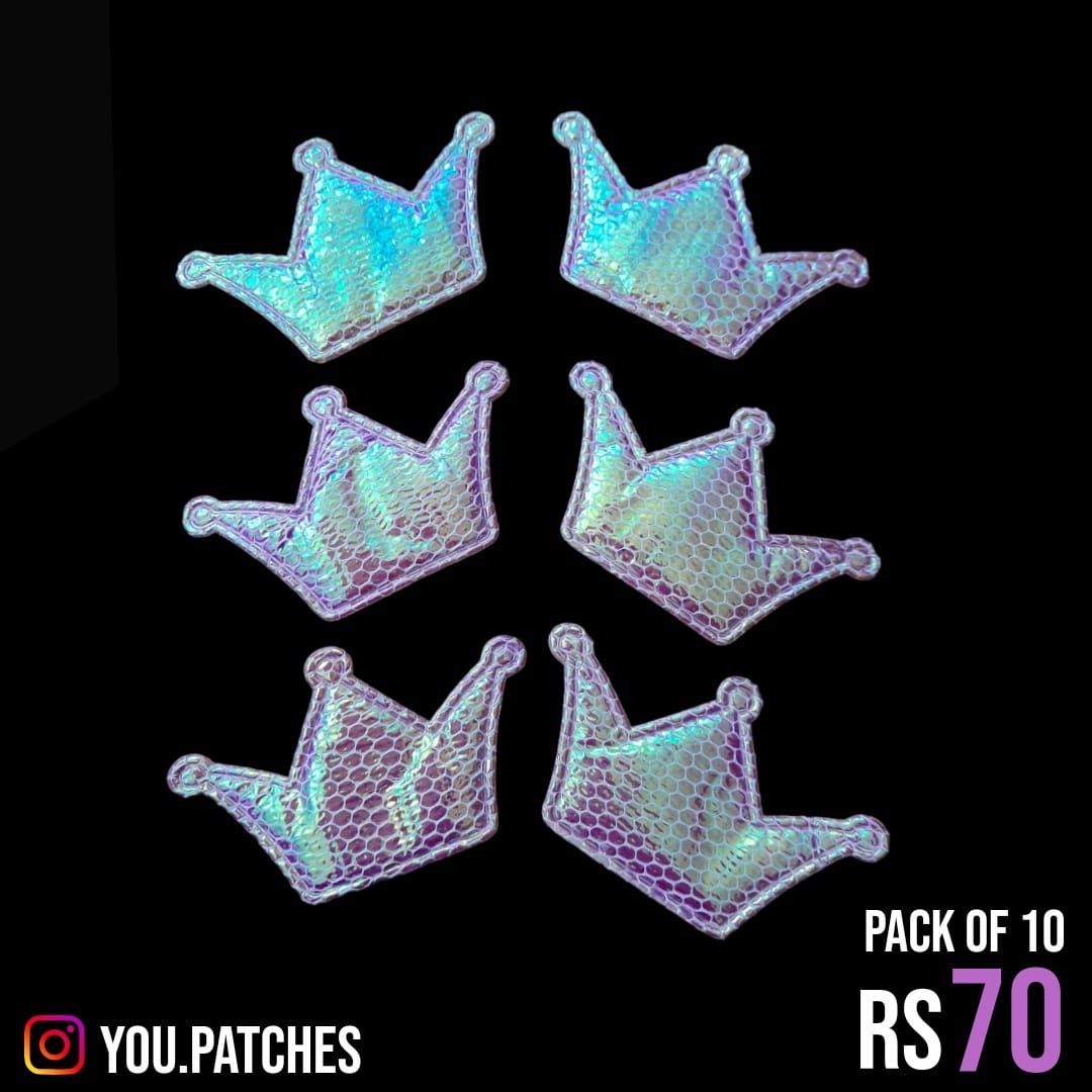 Pink Shinny Crowns (Pack of 10)