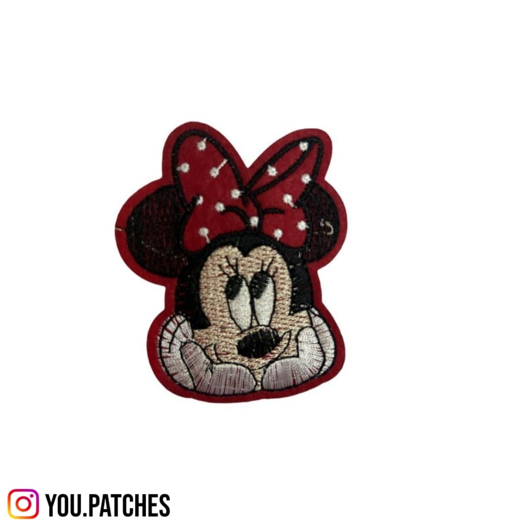 Stick on Embroided Minnie Patch