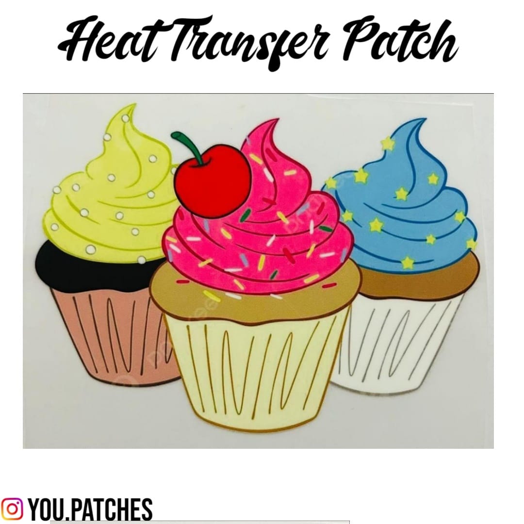 Heat Transfer Cupcake Patch