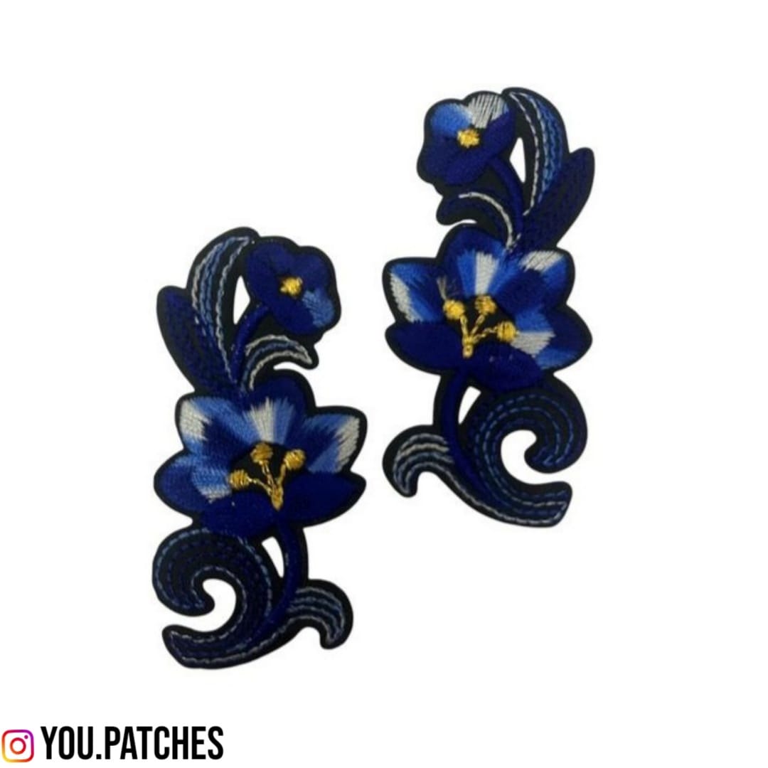 Stick on Embroided Flower Bail patch (Pack of 2)