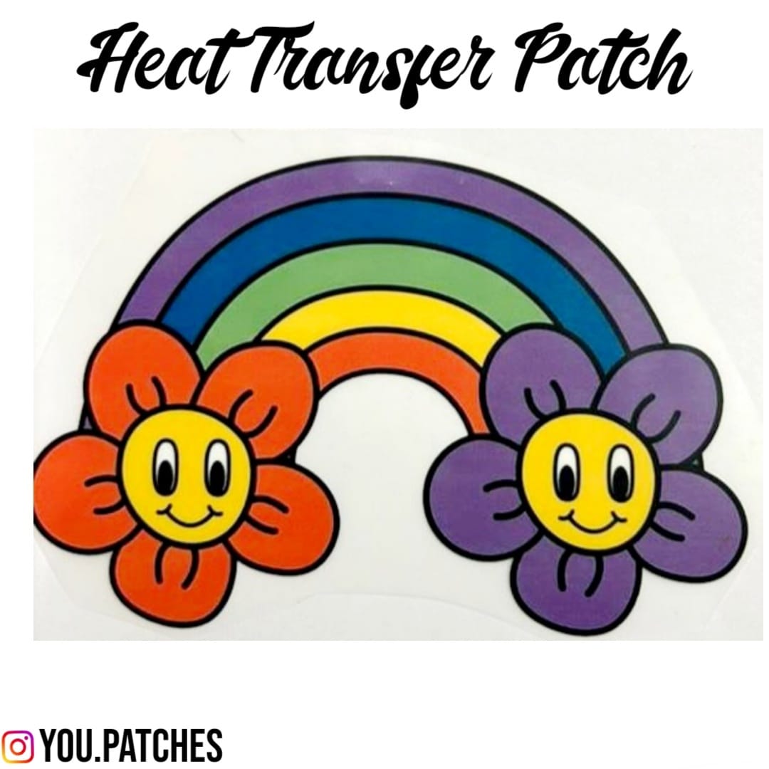 Heat Transfer Rainbow Patch