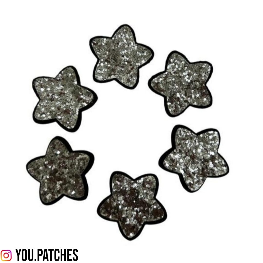 Glittery Stars Patch (Pack of 6)