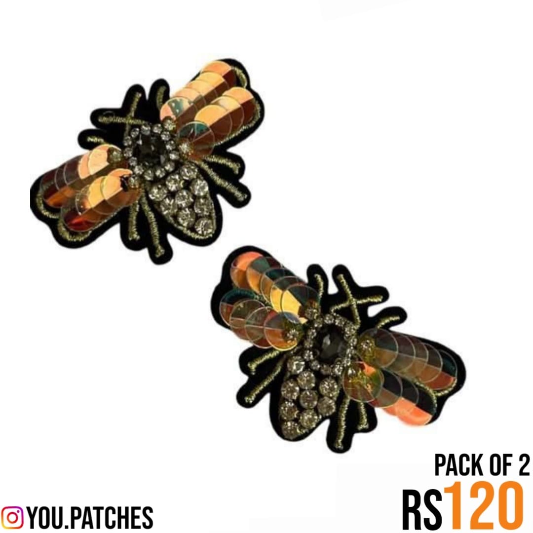 Holographic Bee Patch (Pack of 2)