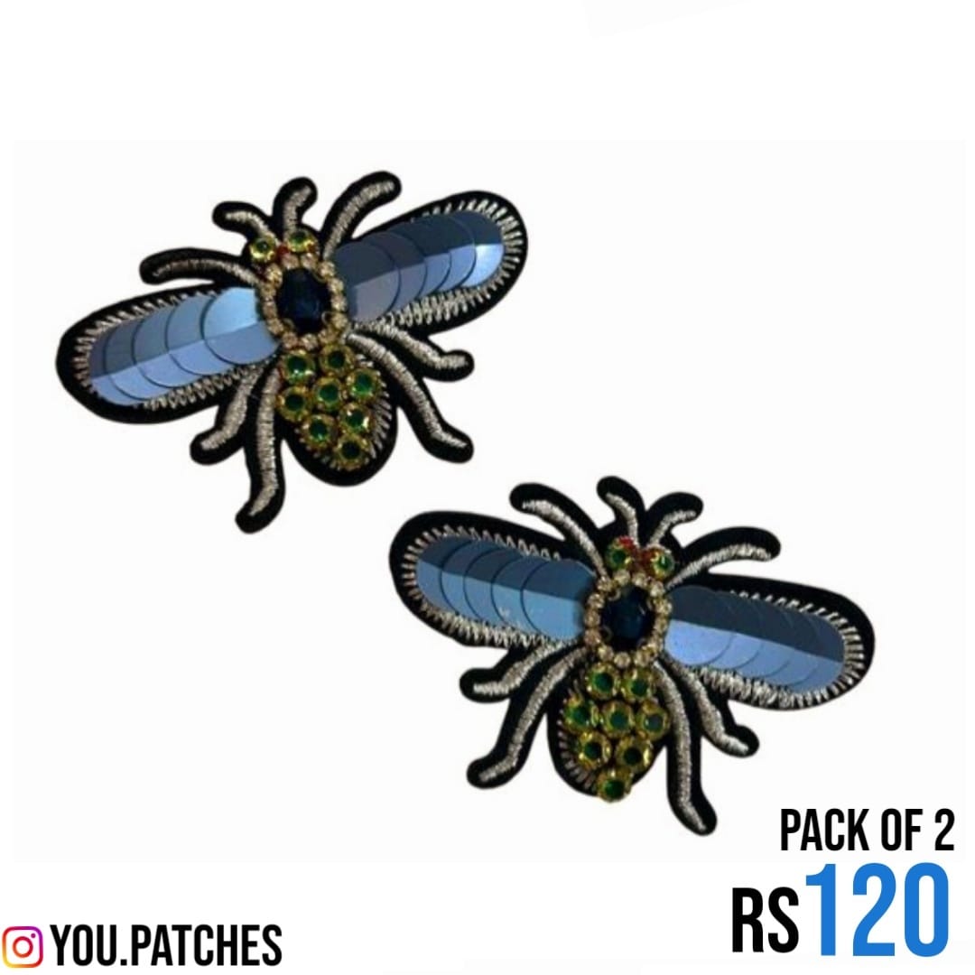 Embellished Bee Patch (Pack of 2)