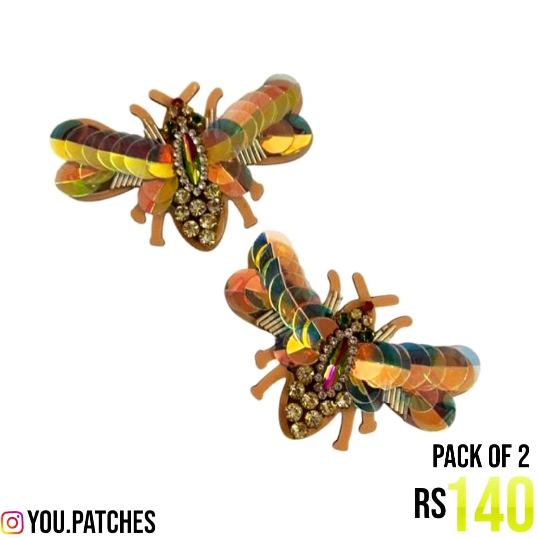 Holographic Bee Patch (Pack of 2)