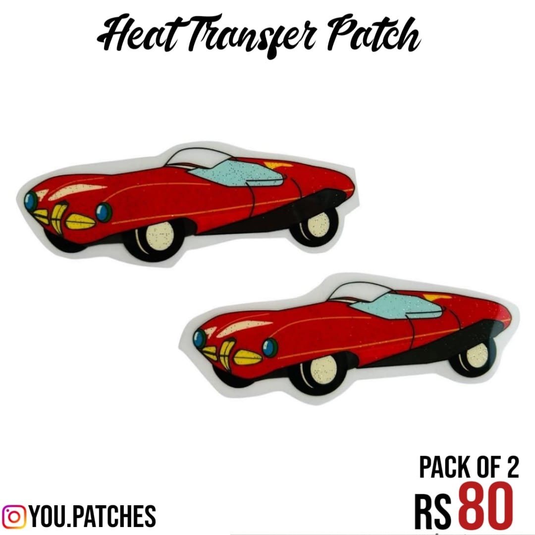 Heat Transfer Cars Patch (Pack of 2)