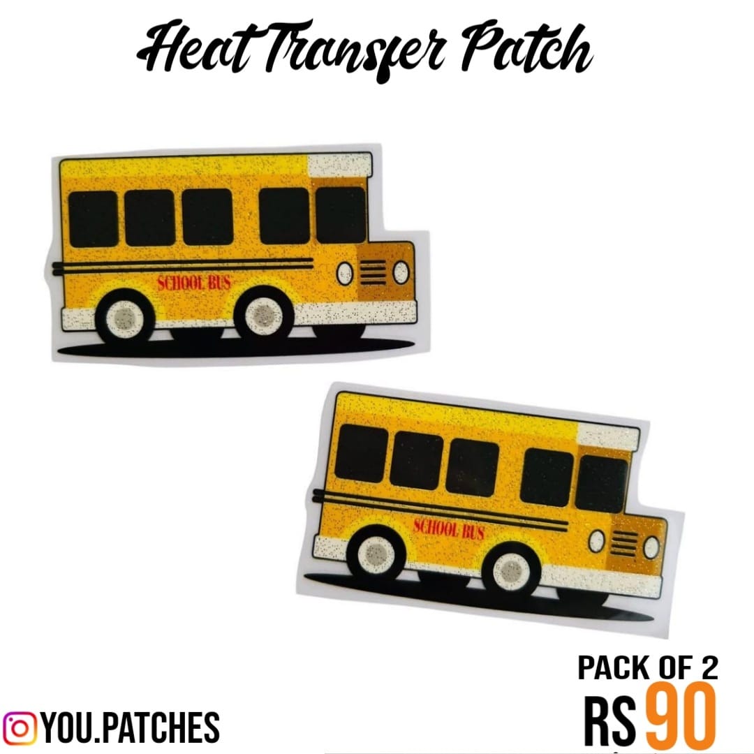Heat Transfer Bus Patch (Pack of 2)