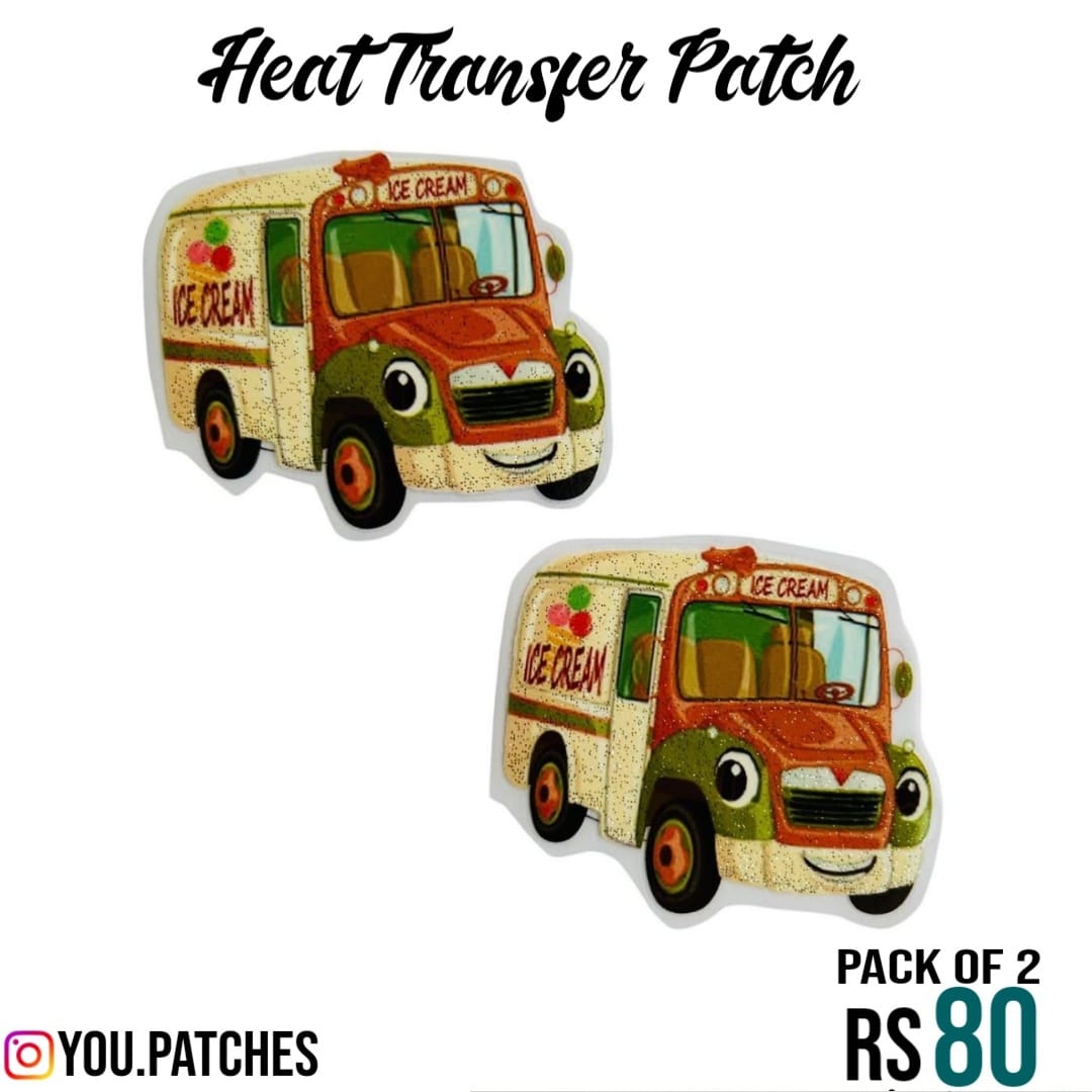 Heat Transfer Bus Patch (Pack of 2)