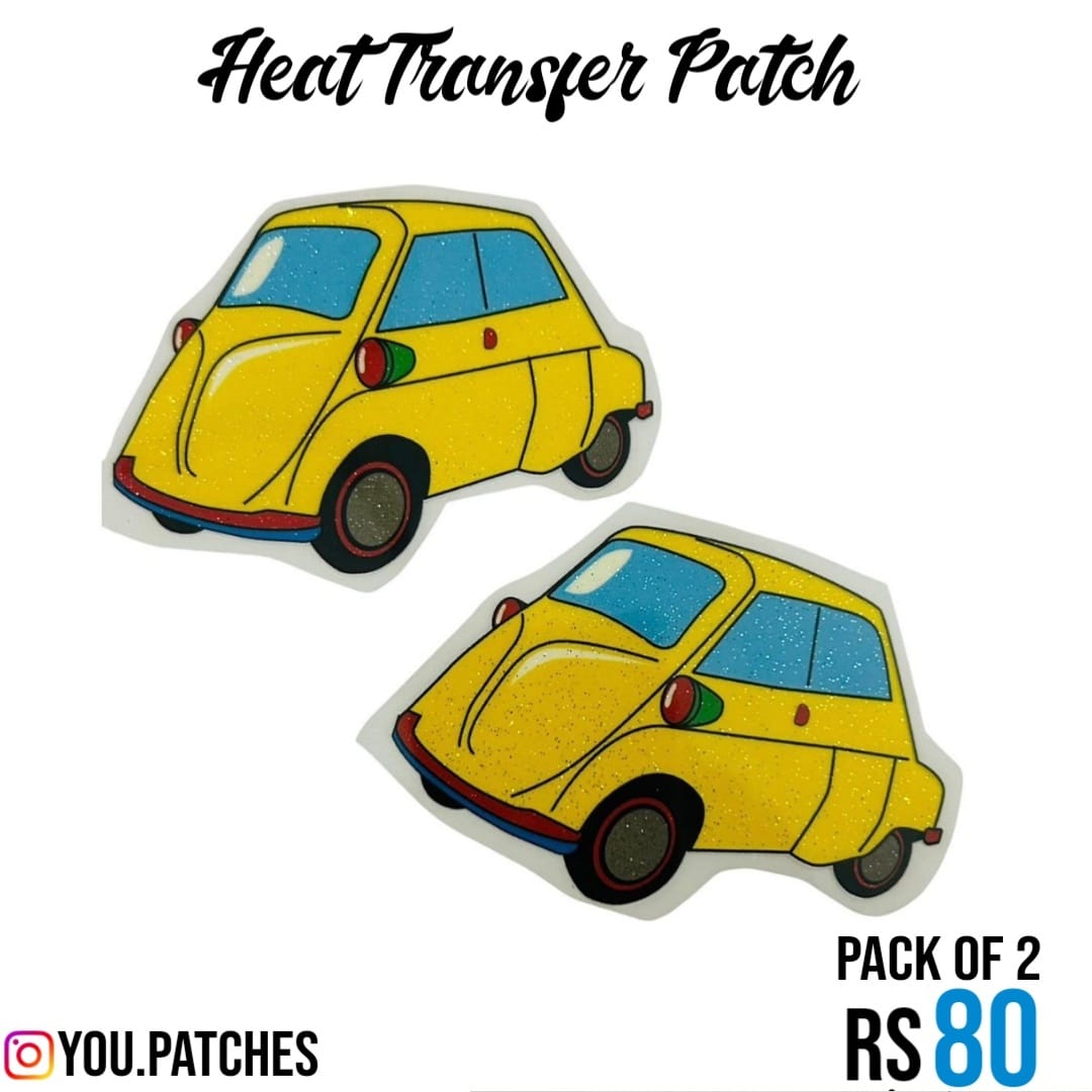 Heat Transfer Cars Patch (Pack of 2)