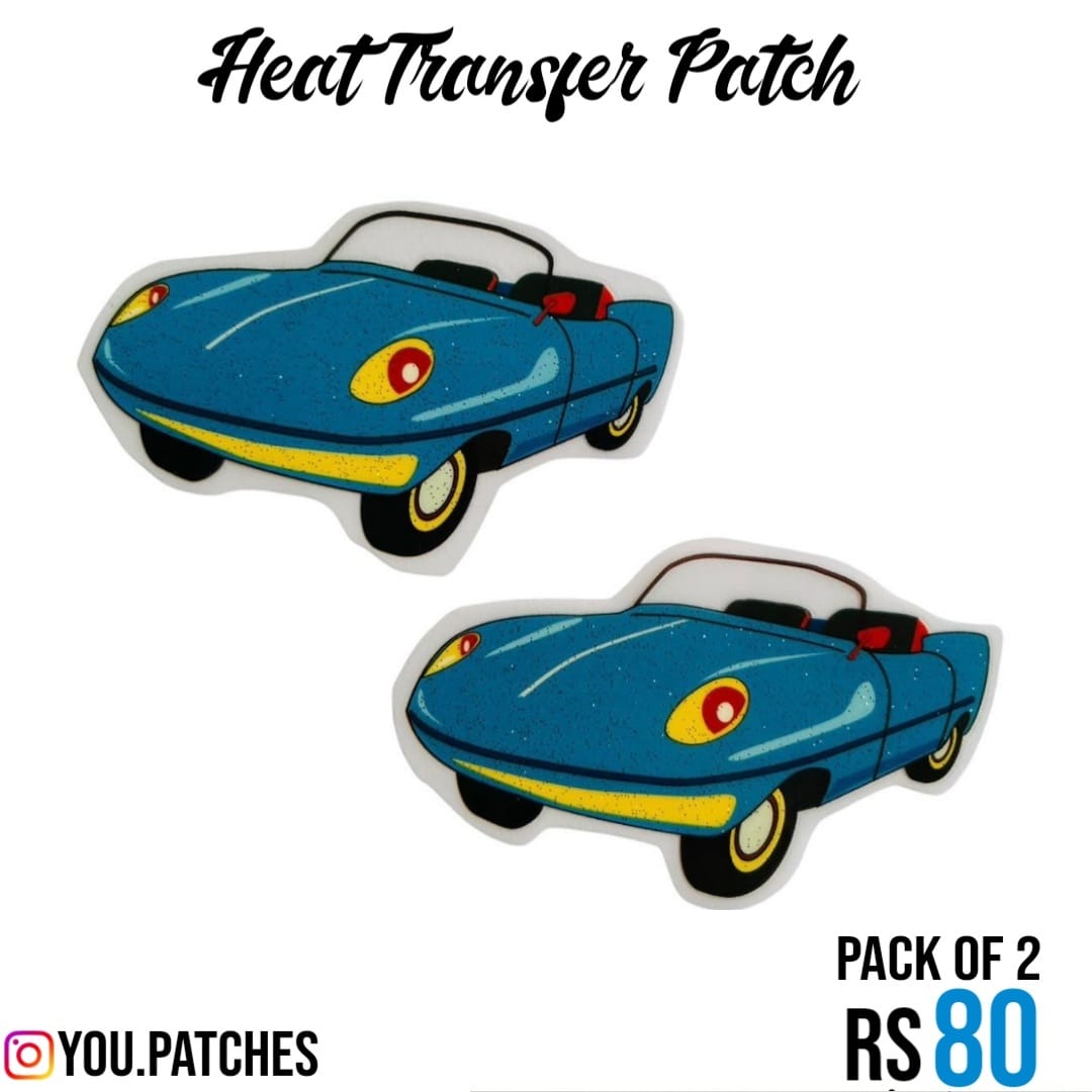 Heat Transfer Cars Patch (Pack of 2)