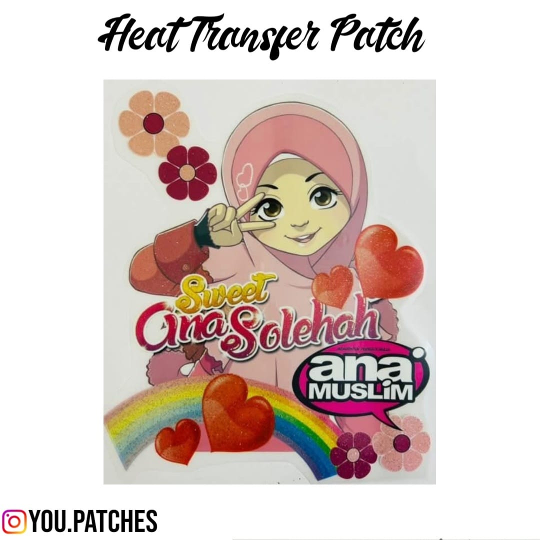 Glittery Heat Transfer Ana Patch