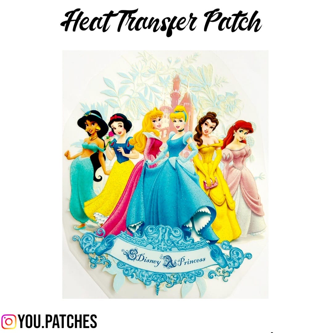 Glittery Heat Transfer Princess Patch