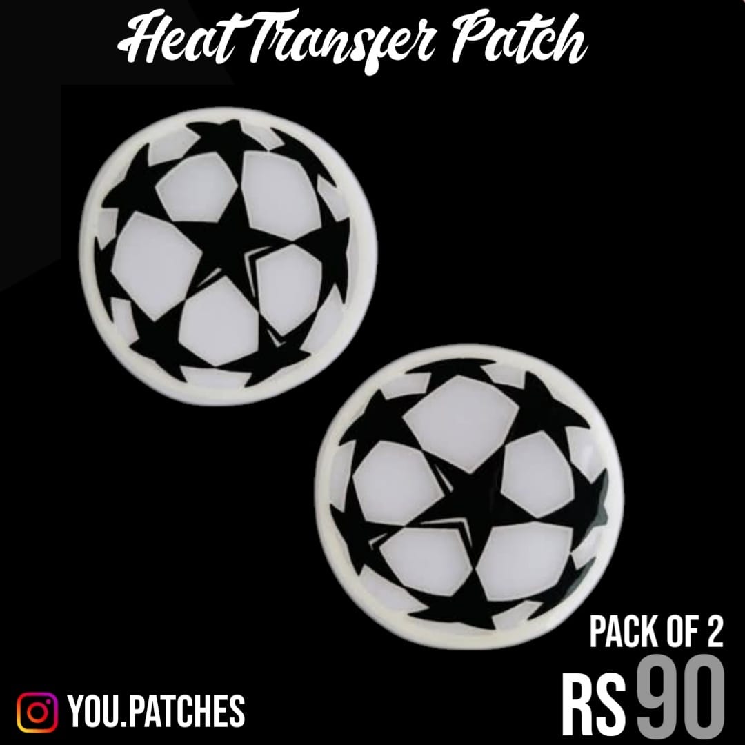 Heat Transfer Football Patch (Pack of 2)