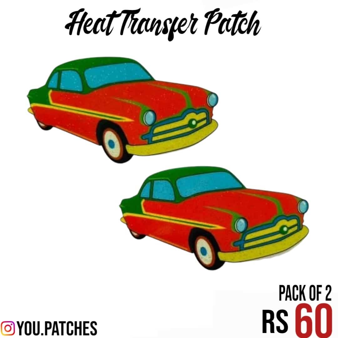 Heat Transfer Cars Patch (Pack of 2)